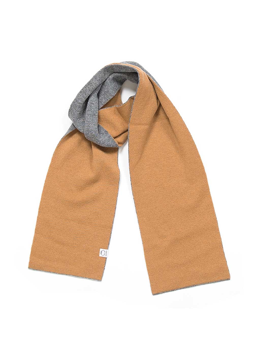 キャメル × グレー(色参考:こちらの商品はマフラーとなります)