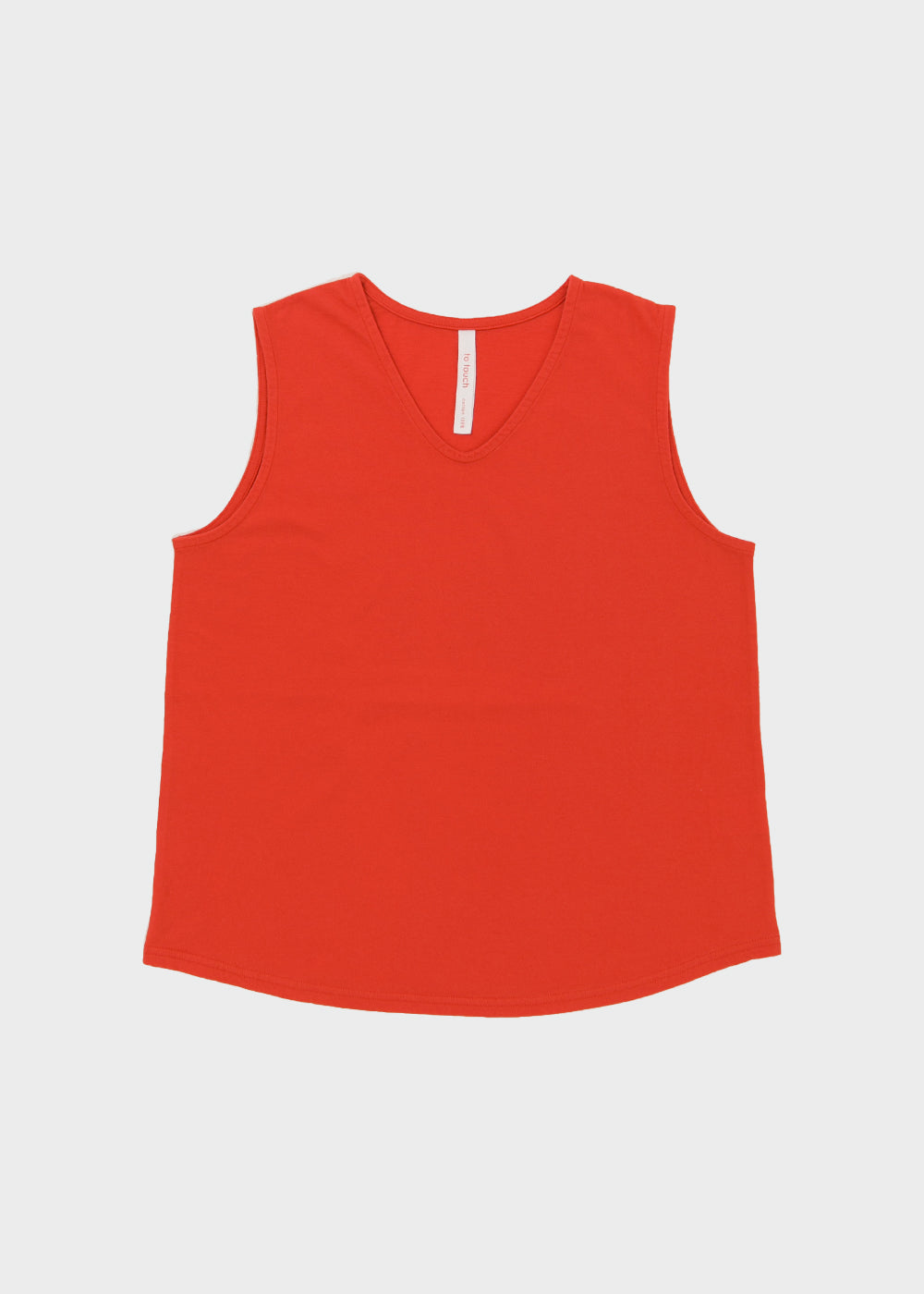 Natural cotton sleeveless T-shirt