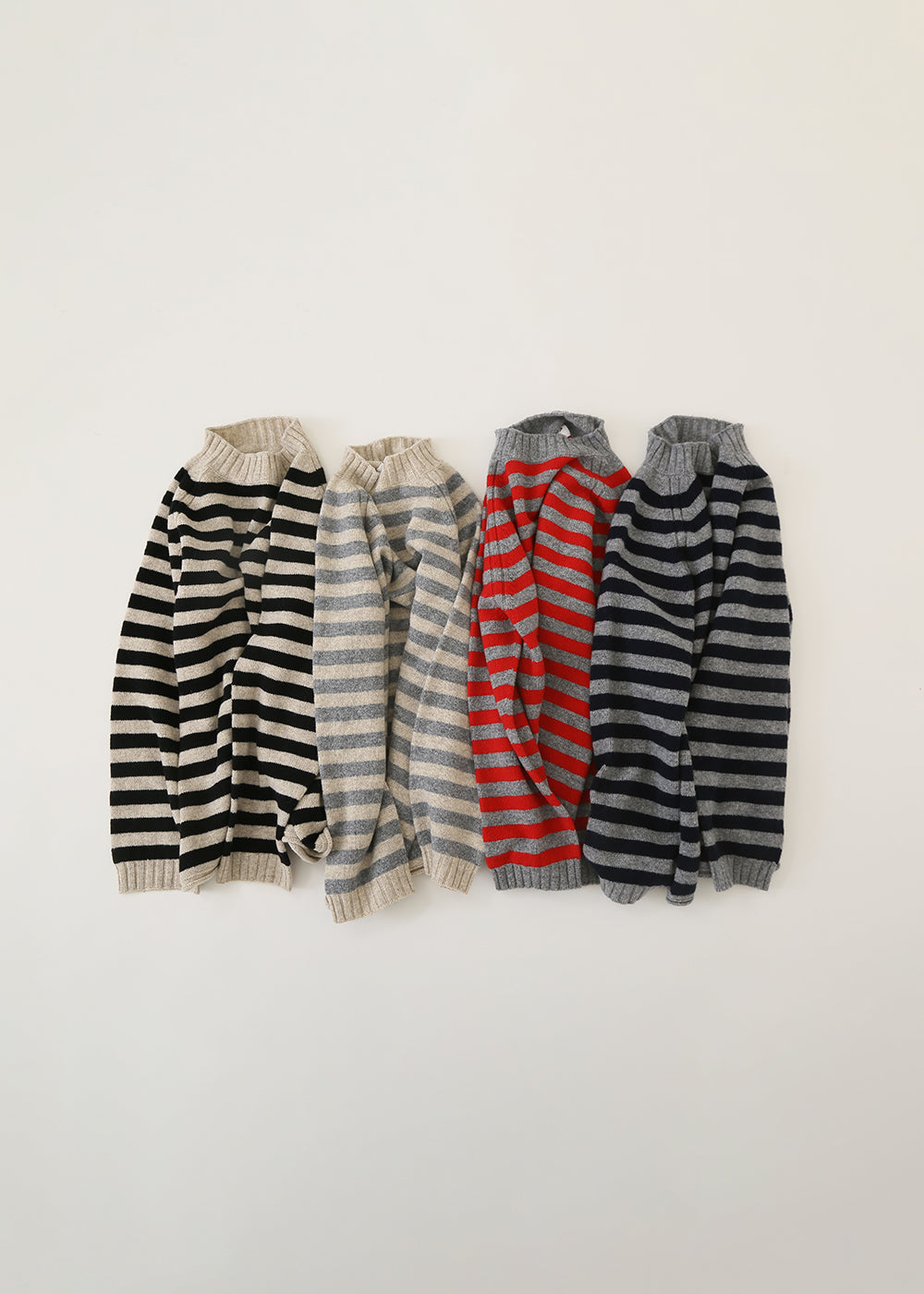 Soft wool striped pullover