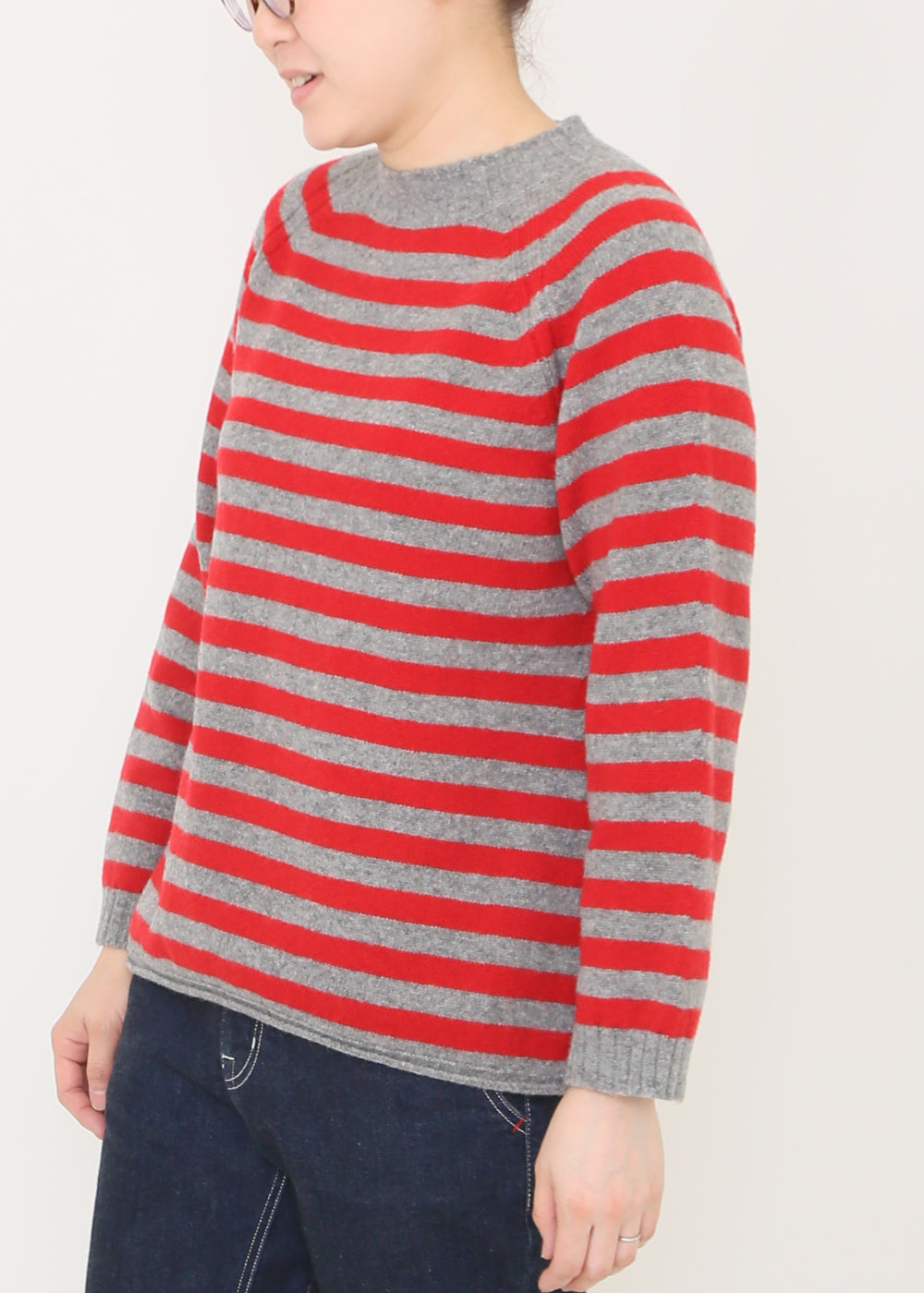 グレー×レッド model:162cm