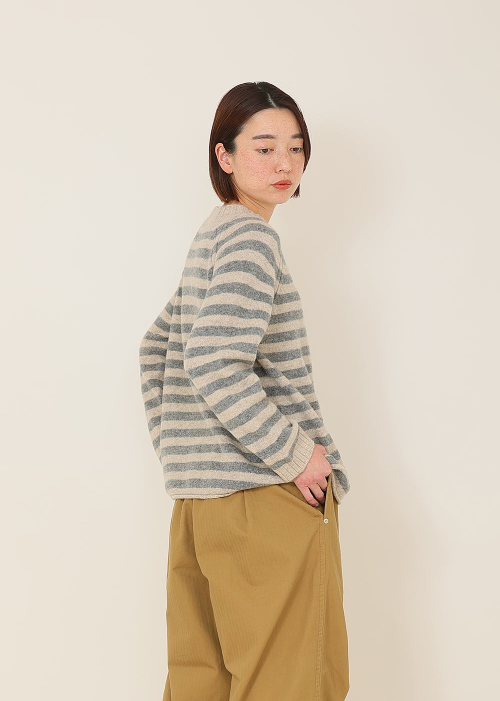 ナチュラル×グレー model:164cm