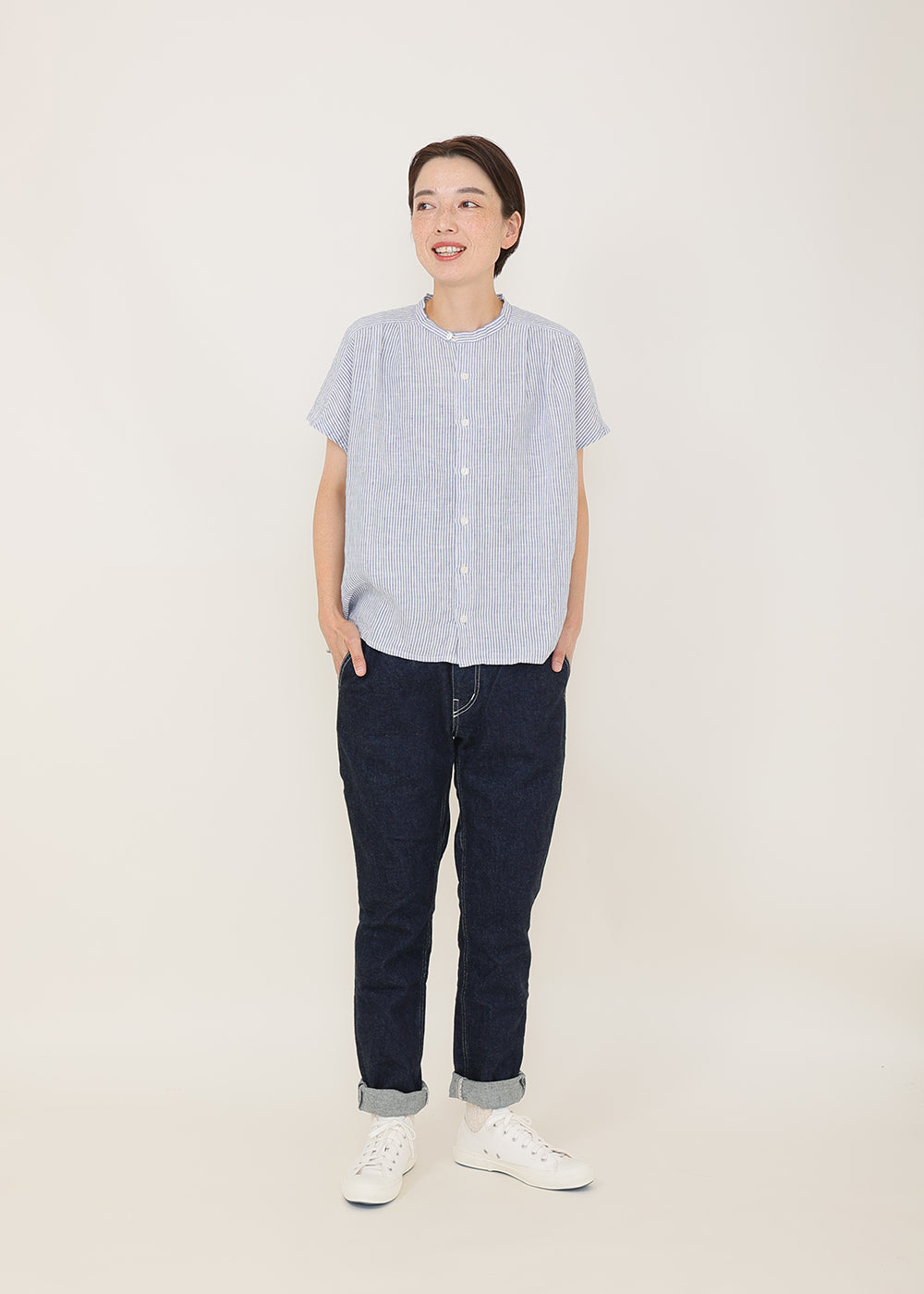 ネイビーストライプ model:164cm