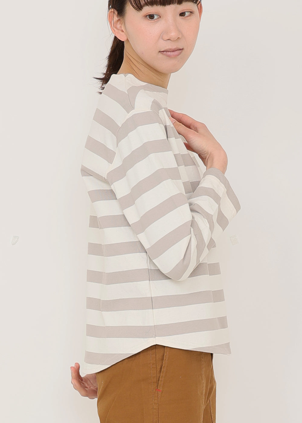 生成×グレー model:170cm
