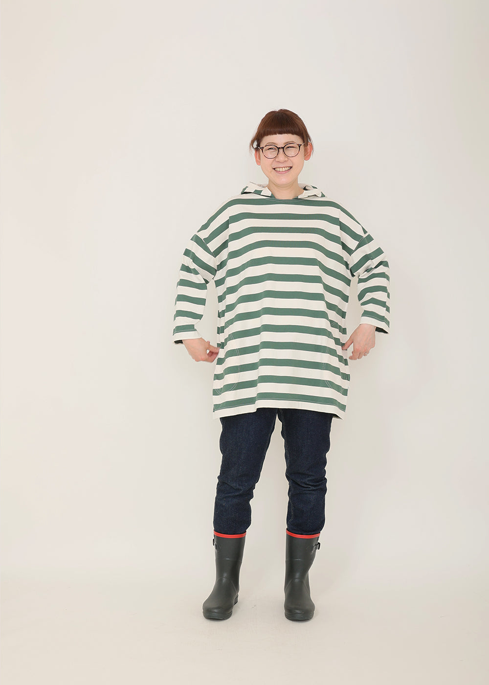 生成×グリーン model:162cm