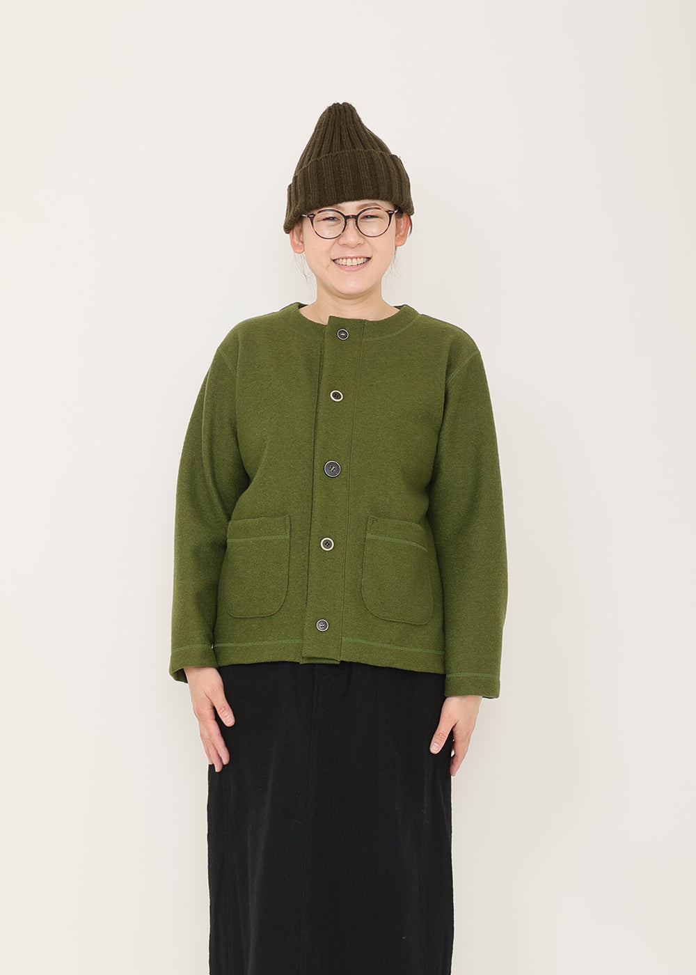 カーキ model:162cm