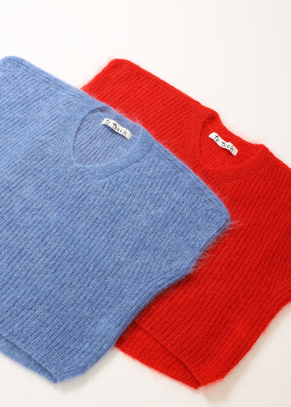 Kid Mohair Ribbed French Vest