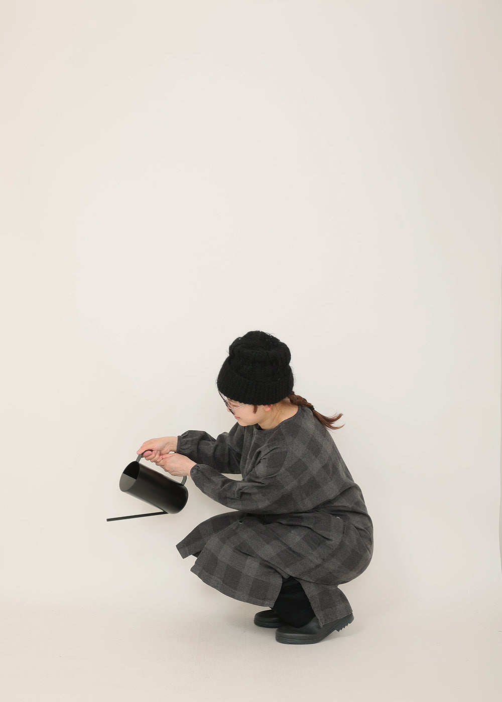 チャコールチェック model:162cm