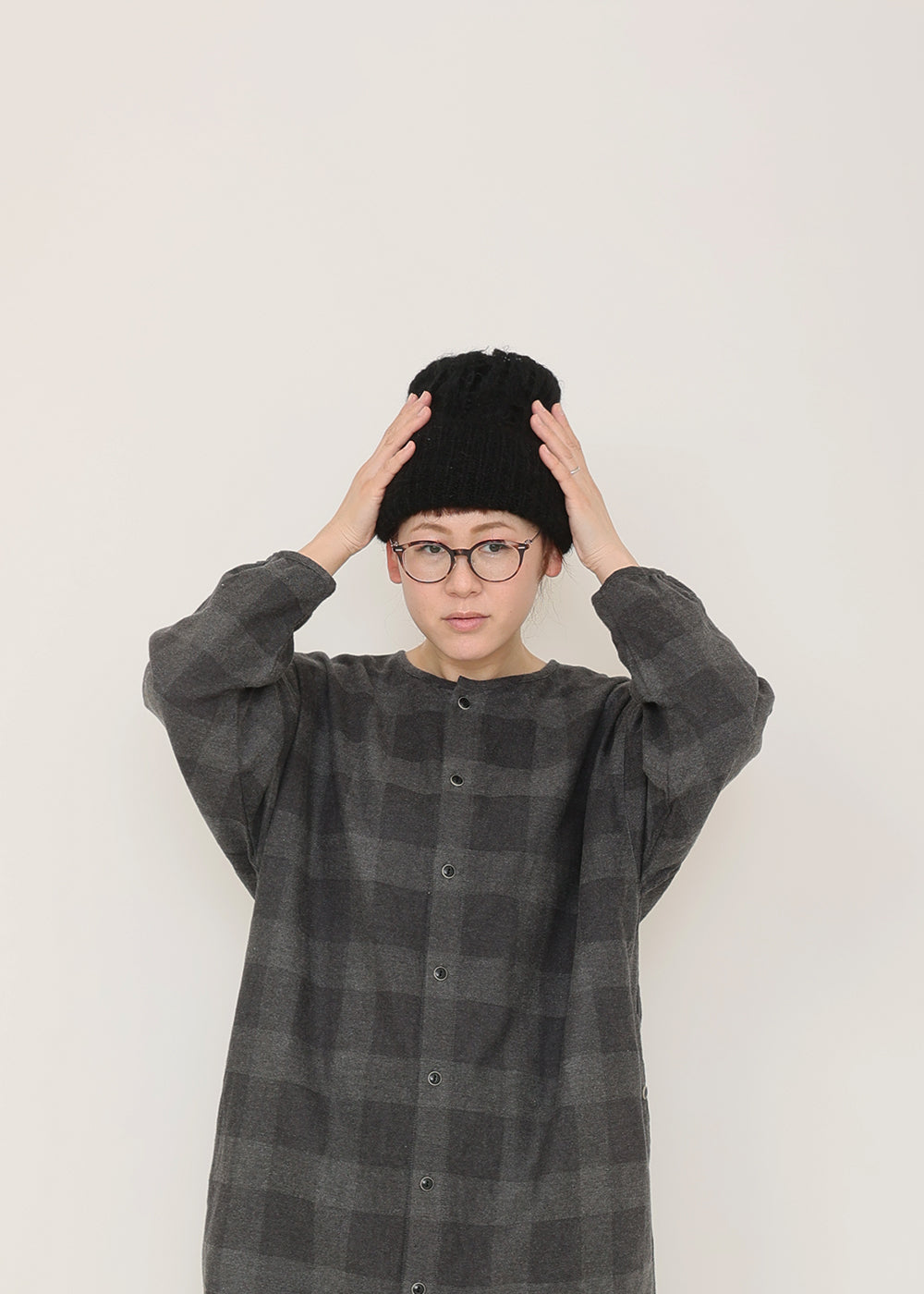 チャコールチェック model:162cm