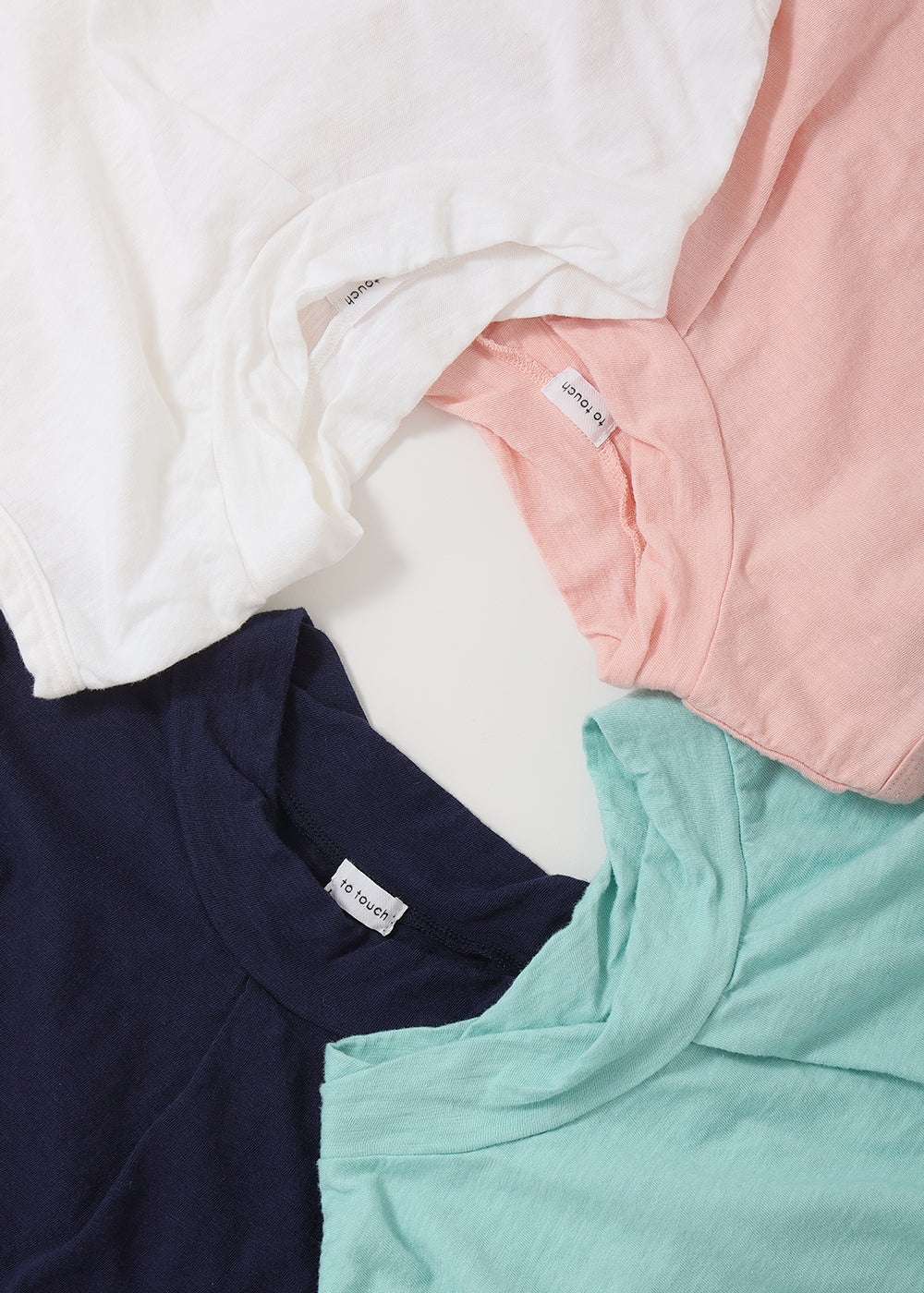 Slub Cotton Semi-Turtleneck T-Shirt