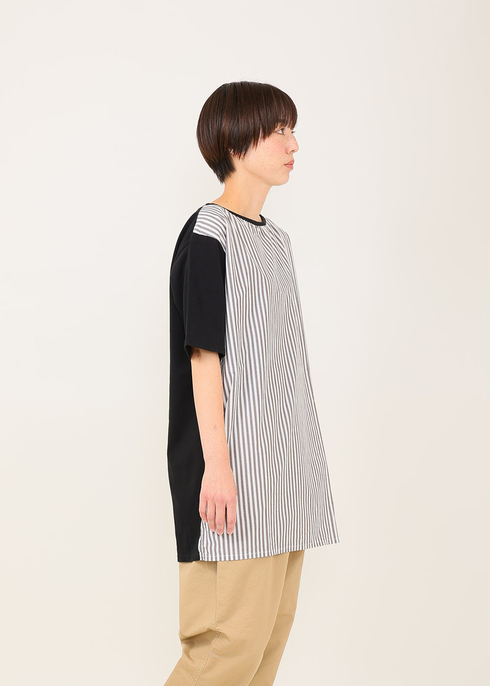 ブラック×ブラックストライプ model:164cm