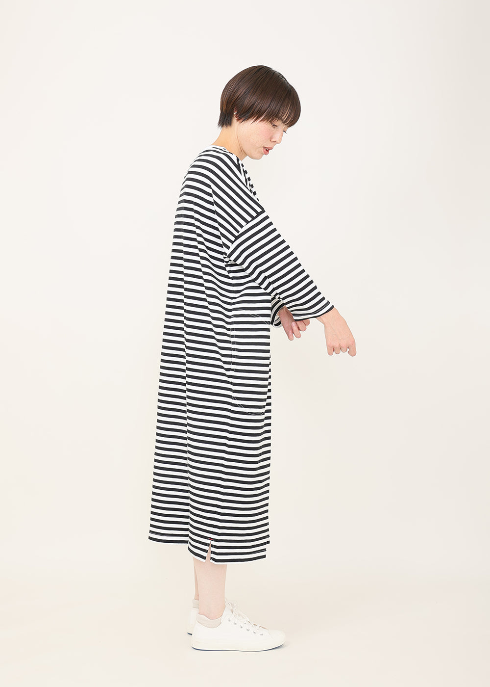 白×ブラックボーダー model:164cm