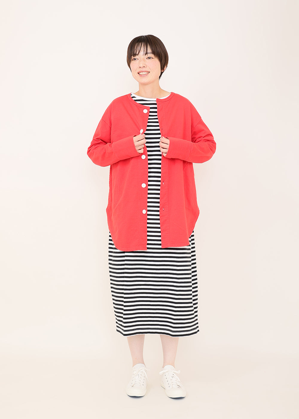 白×ブラックボーダー model:164cm