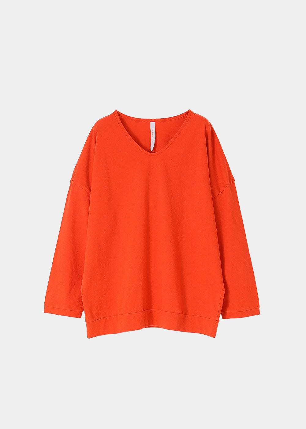 ナチュラルコットン 長袖ワイドTシャツ