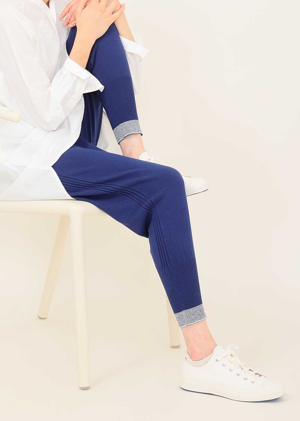 ネイビー×アイボリー model:170cm