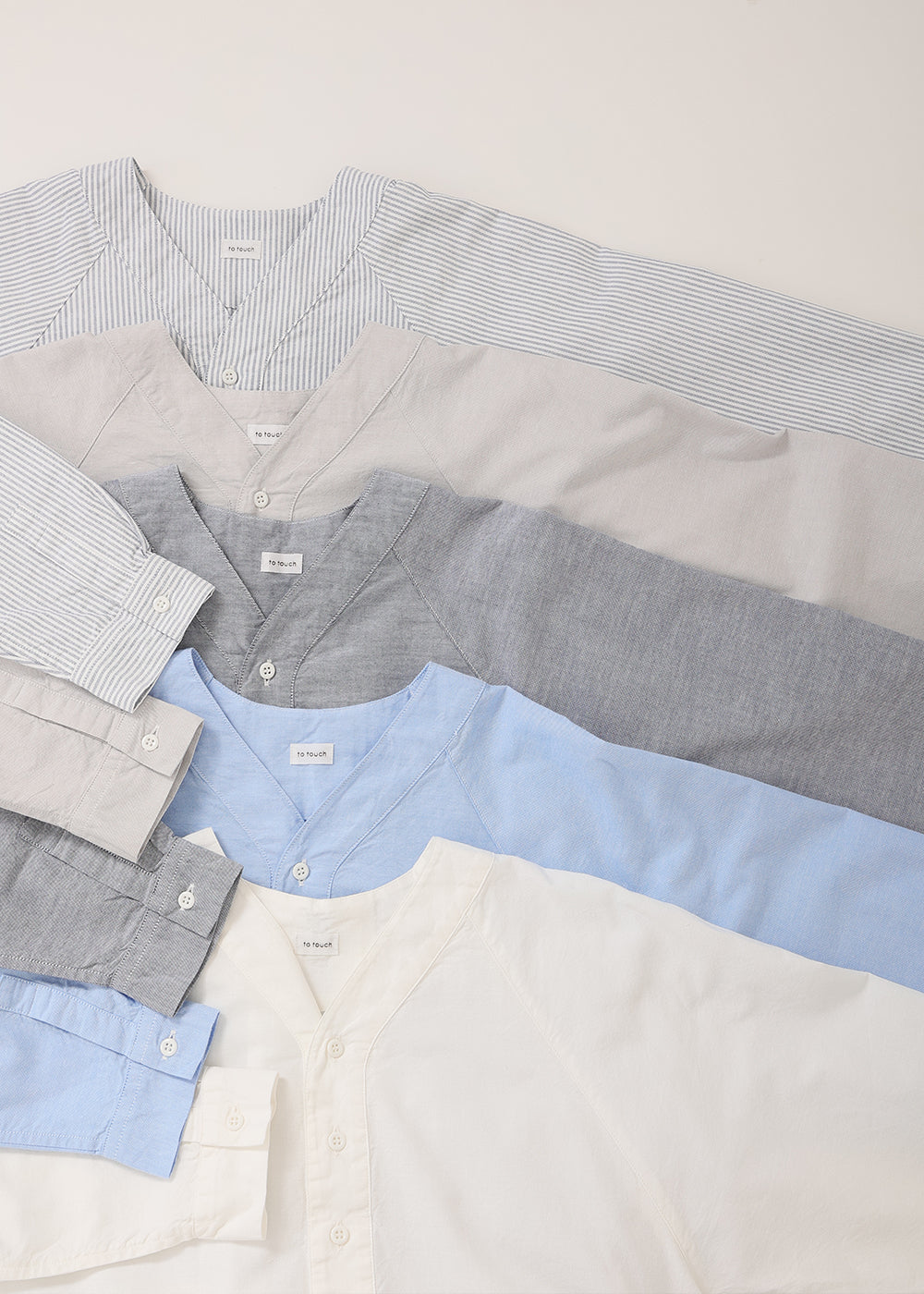 Combed Oxford V-neck Tunic