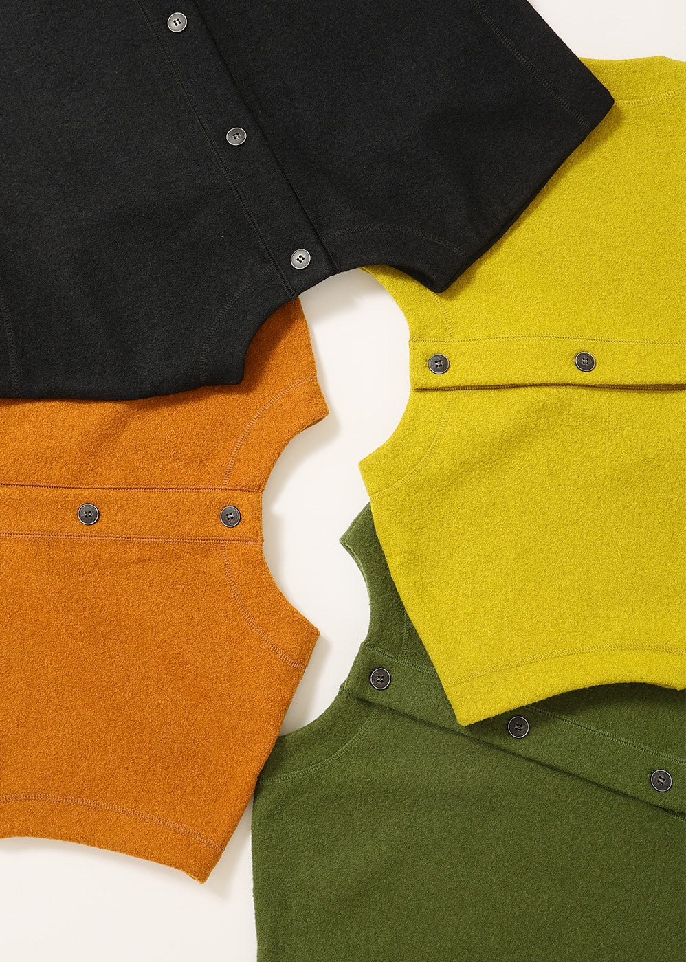 Strongly Shrink Wool French Vest