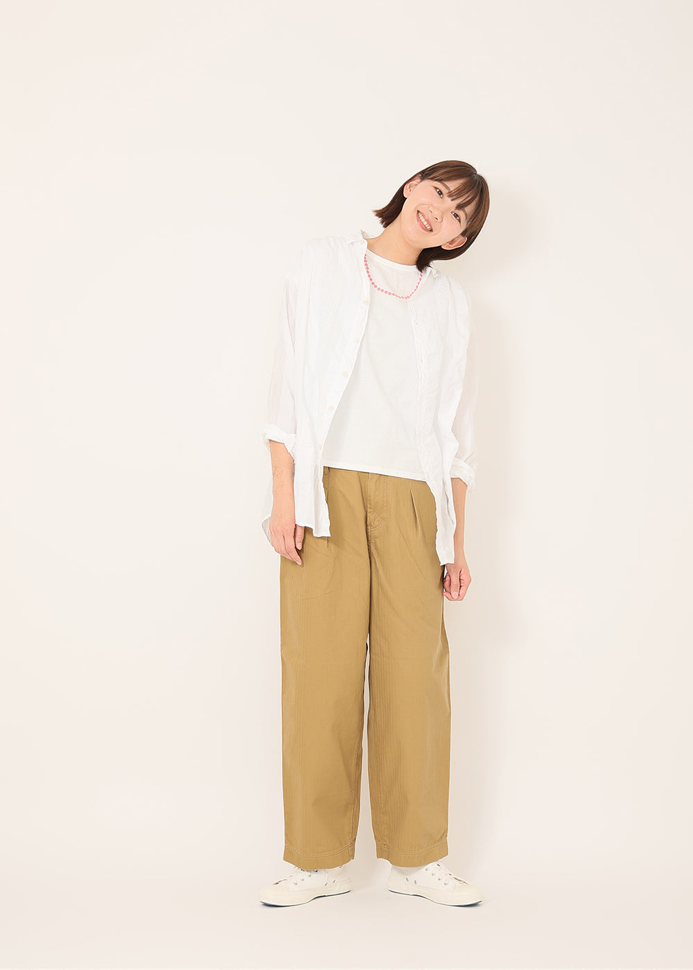 白×ピンク model:170cm