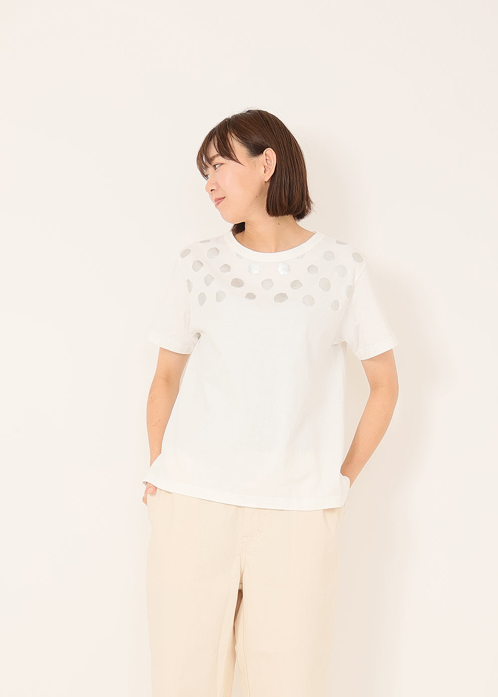 白×シルバー model:170cm