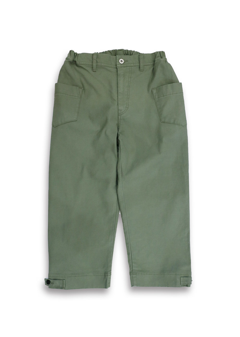 Uneven Satin Stretch 8/10 Pants