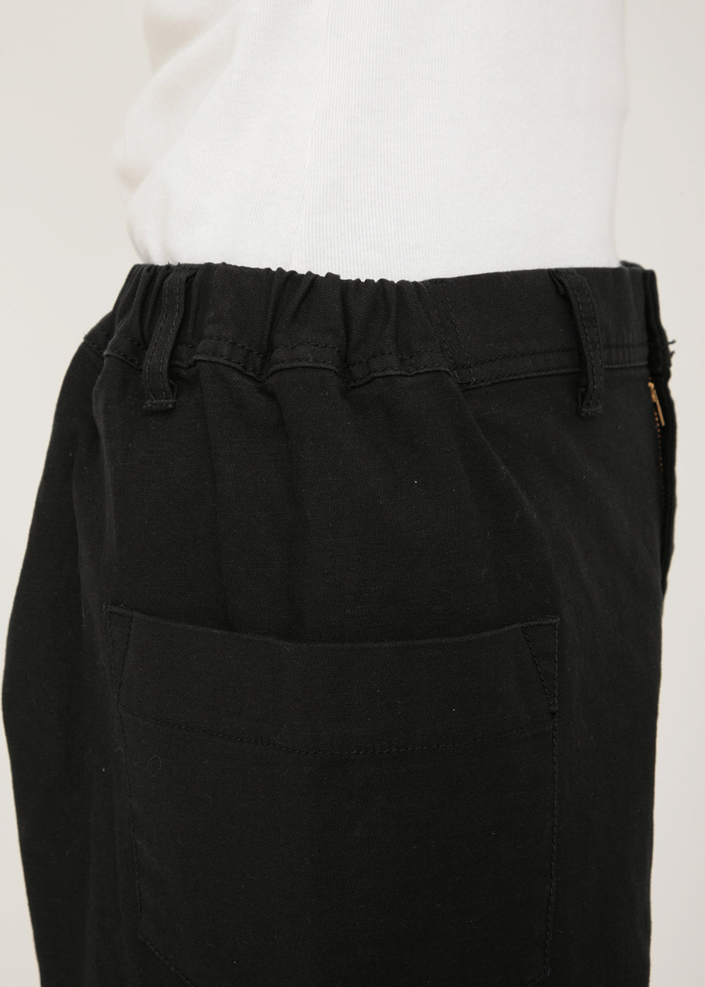 Uneven Satin Stretch 8/10 Pants