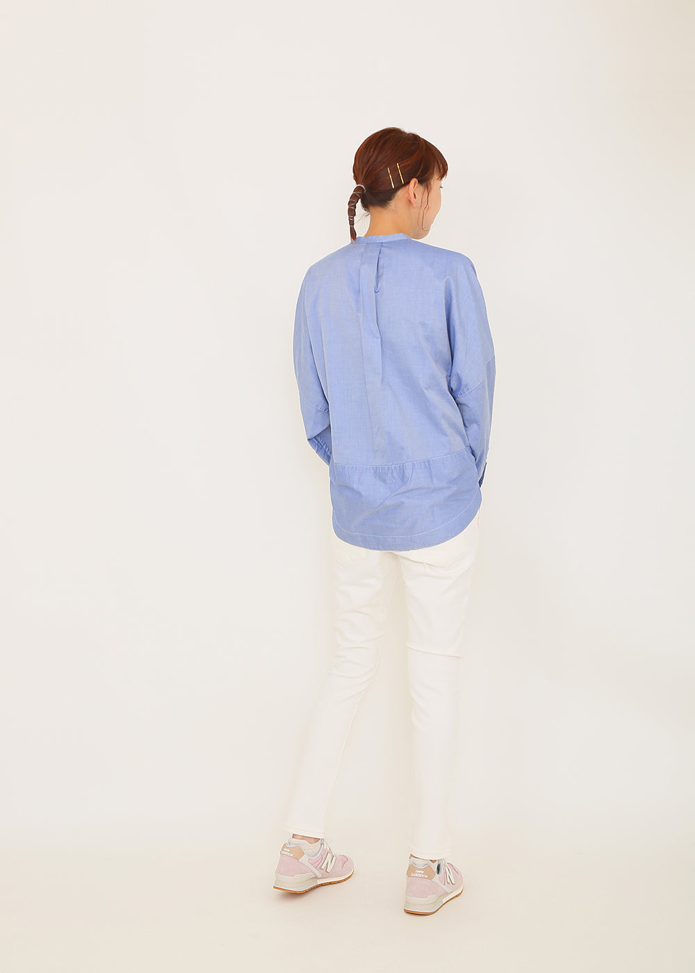 ブルーシャンブレー model:170cm