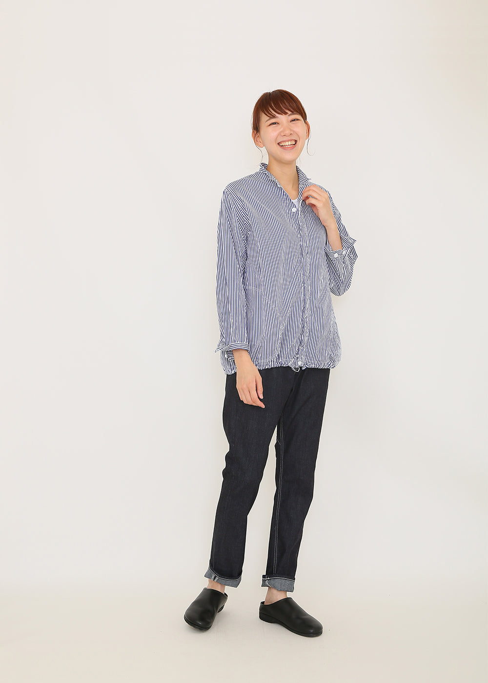 Irregular yarn stretch denim (for spring and summer)