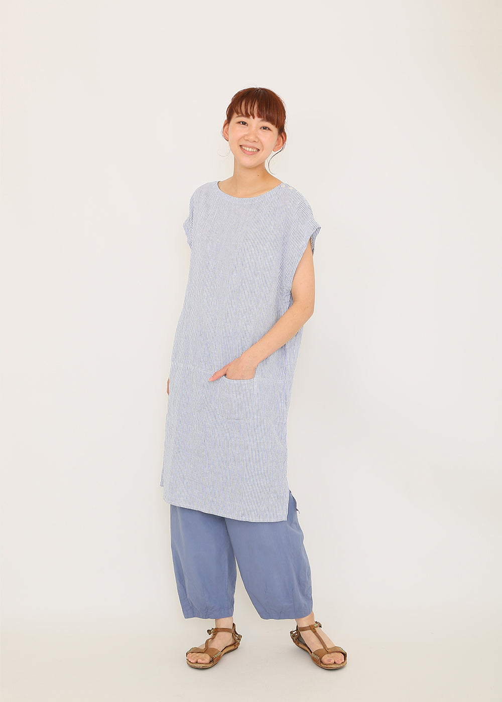 ネイビーストライプ model:170cm