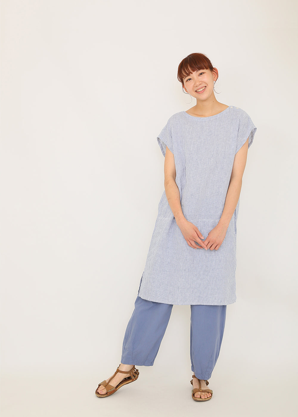 ネイビーストライプ model:170cm