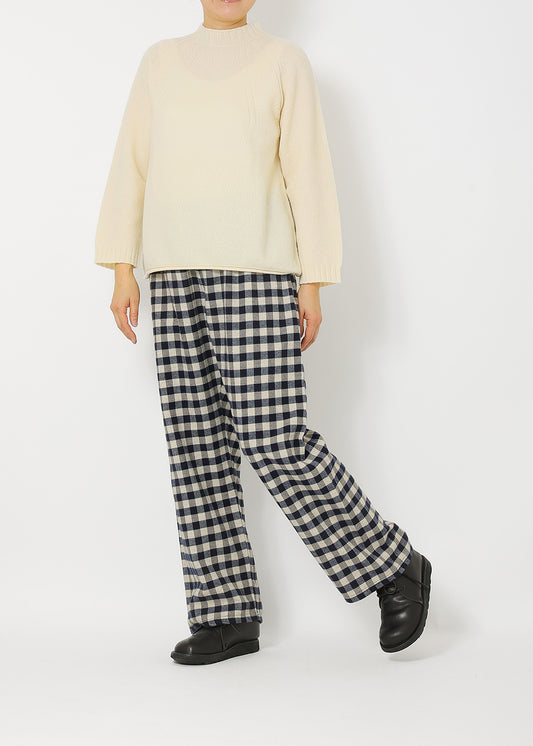 ネイビーギンガム model:162cm