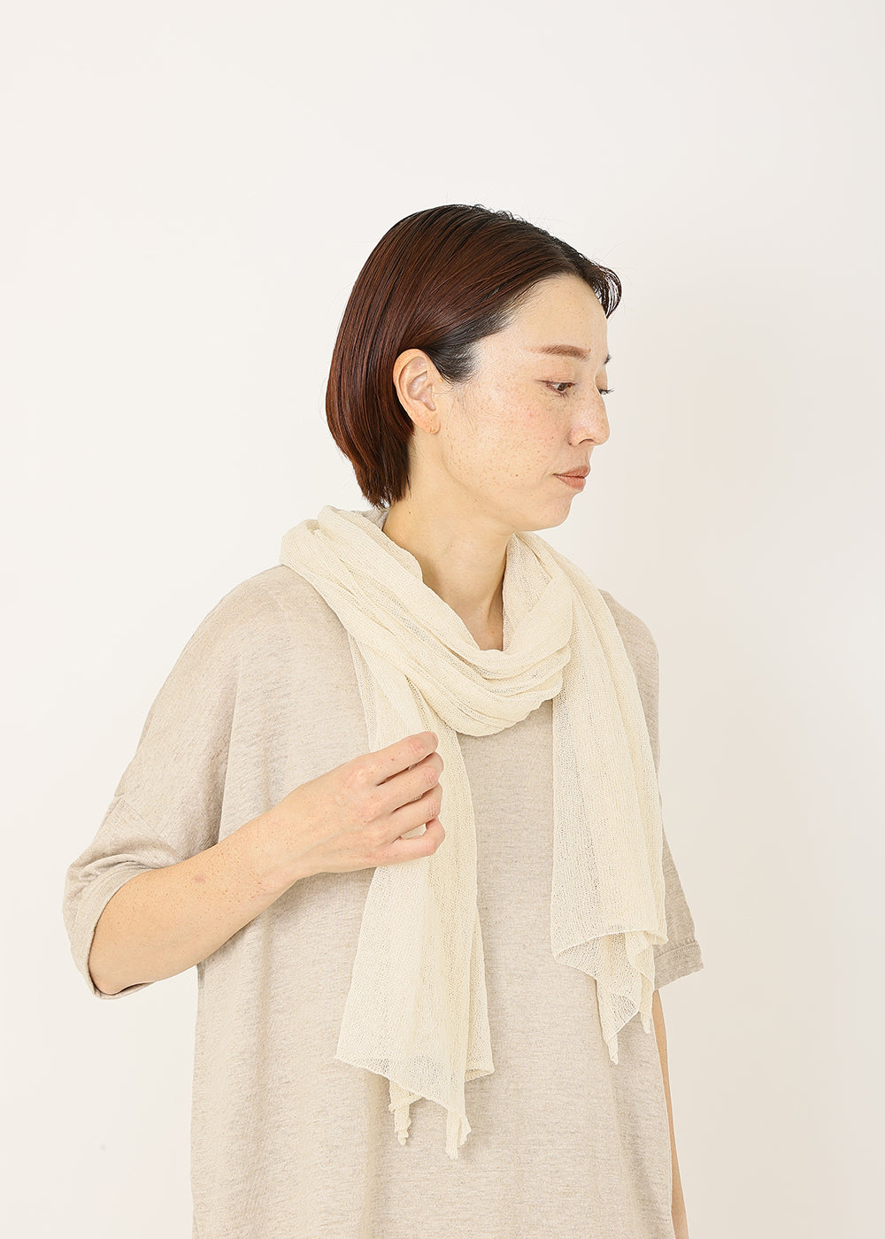 OTA KNIT オータニット ダブルフェイスストール ノルディックショール│OTA KNIT ┃ to touch