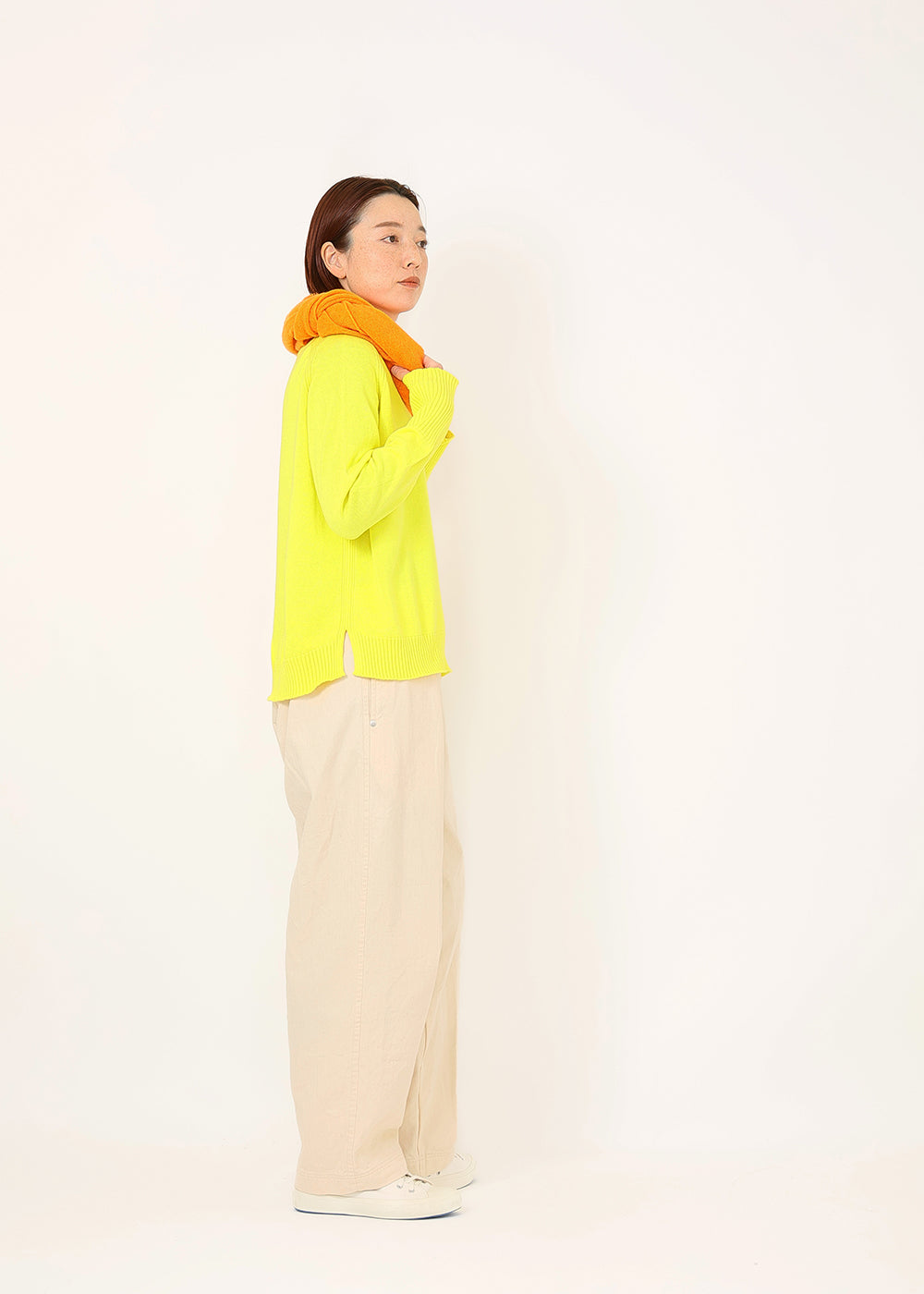 ■最終出品■3万【DeuxiemeClasse】コットンカシミヤワイドリブニット コットンカシミヤリブニットプルオーバー｜OUTLET / アウトレット