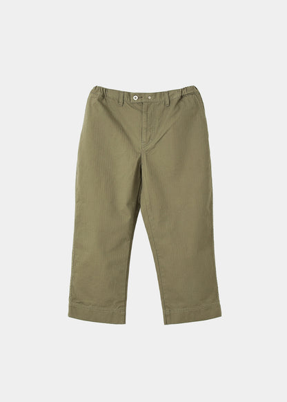 Cotton herringbone twill 9/10 length