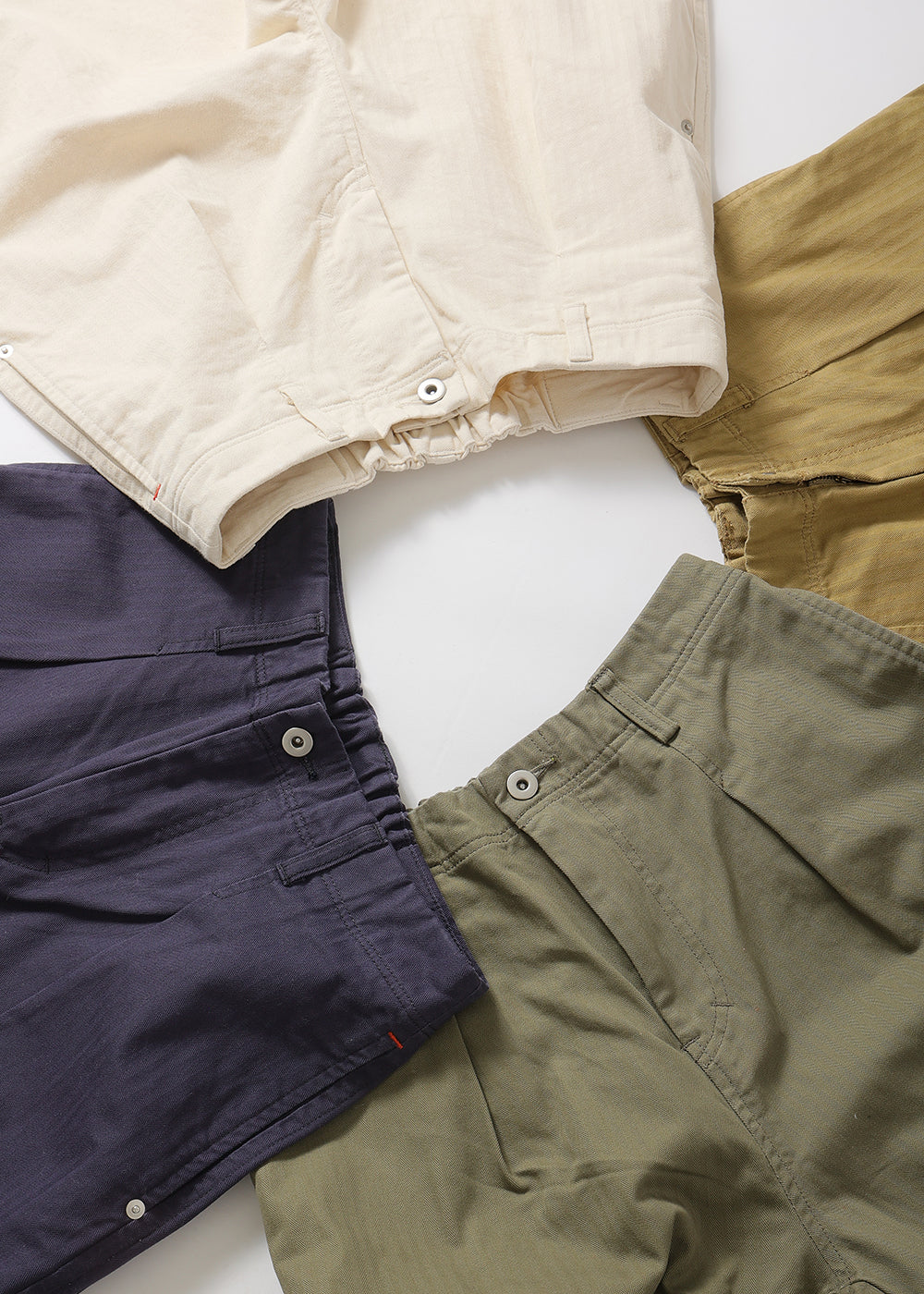 へリンボンツイルタックパンツ│to touch