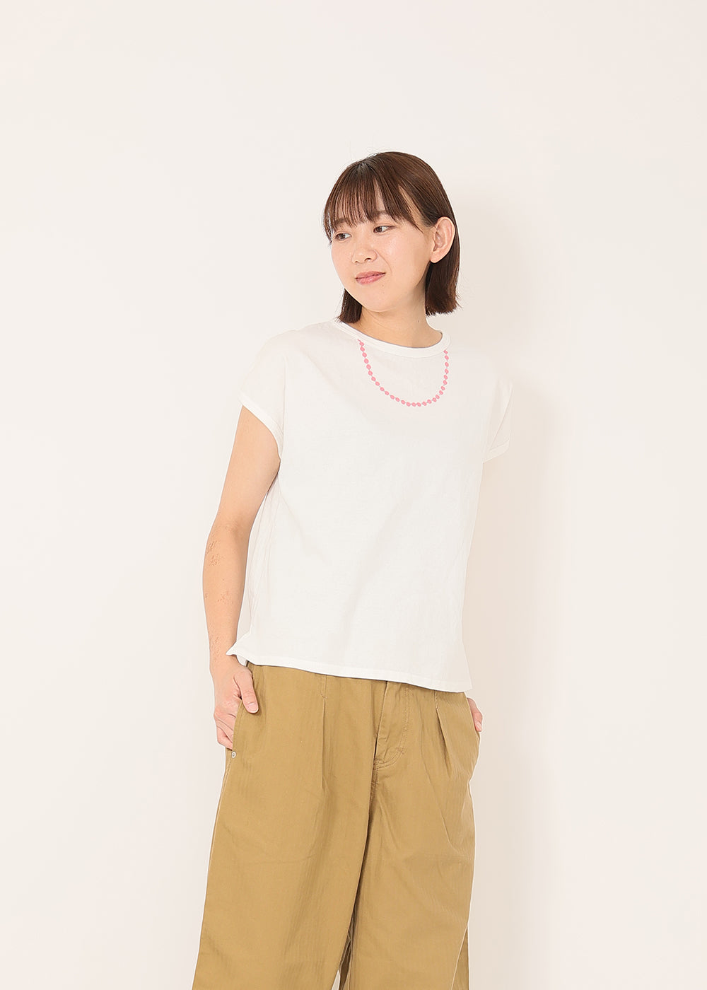 白×ピンク　model：170cm