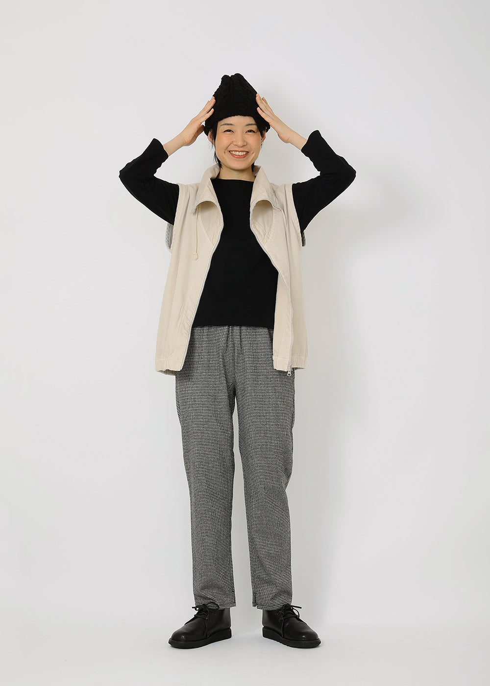 グレンチェック　model：168cm