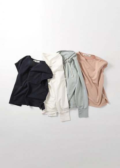 エアリーコットン 裏毛オフタートル