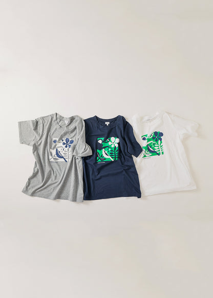 ハイゲージ天竺GARDENプリント