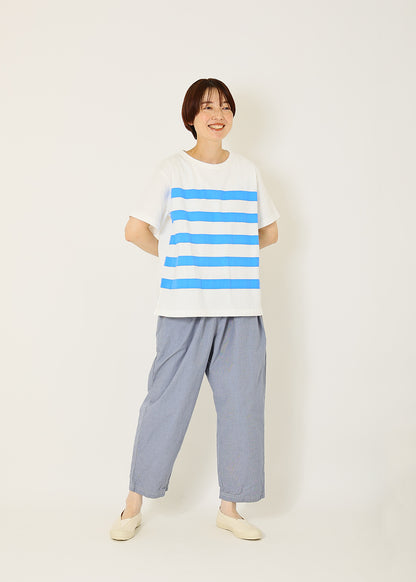 白×スカイブルー　model：164cm
