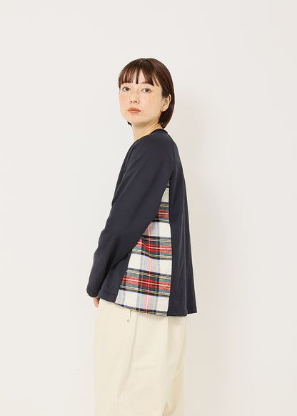 ネイビー×白タータン　model：164cm