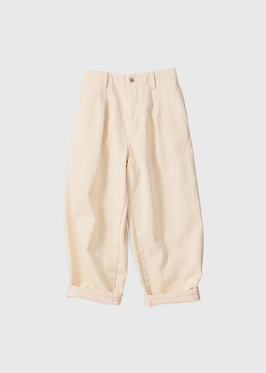 2トーンデニムタックパンツ