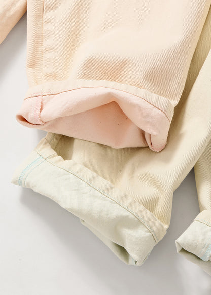 2トーンデニムタックパンツ