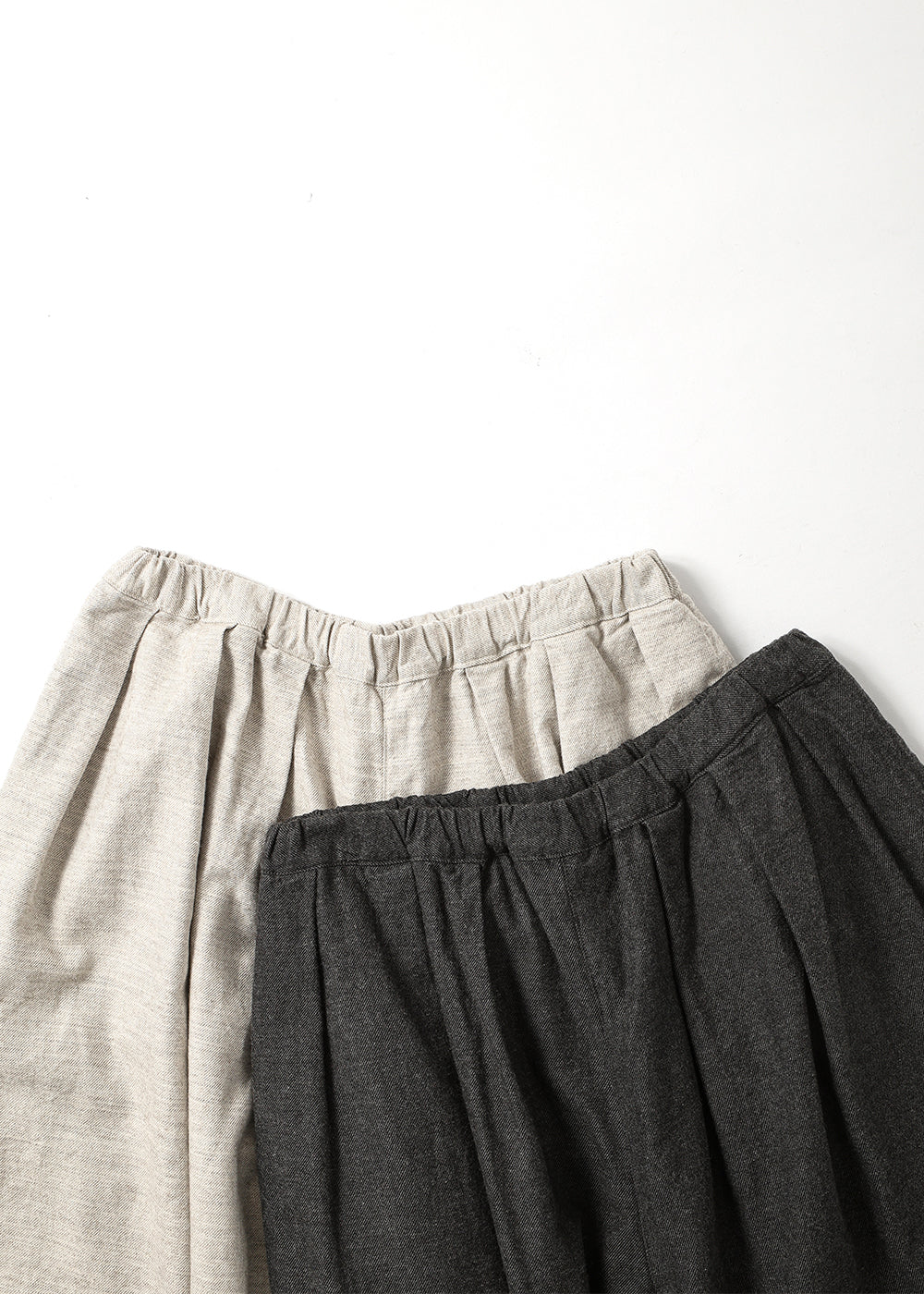 ヤクウールコットンタックパンツ
