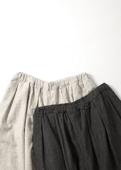 ヤクウールコットンタックパンツ