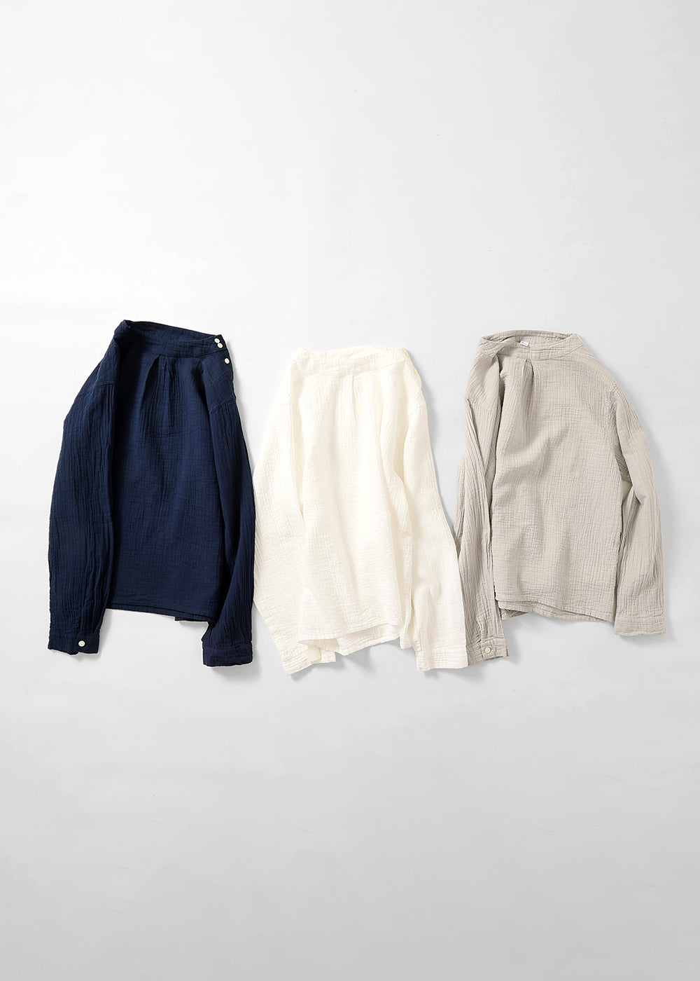 Wガーゼ ラウンドネック│to touch