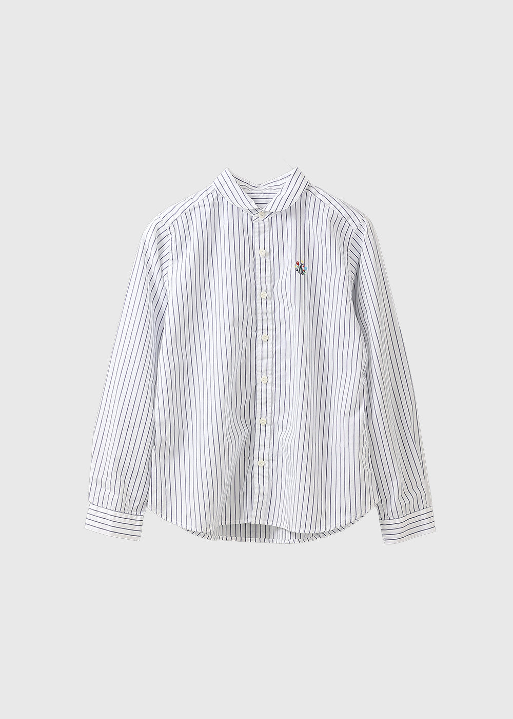 白×ネイビーストライプ