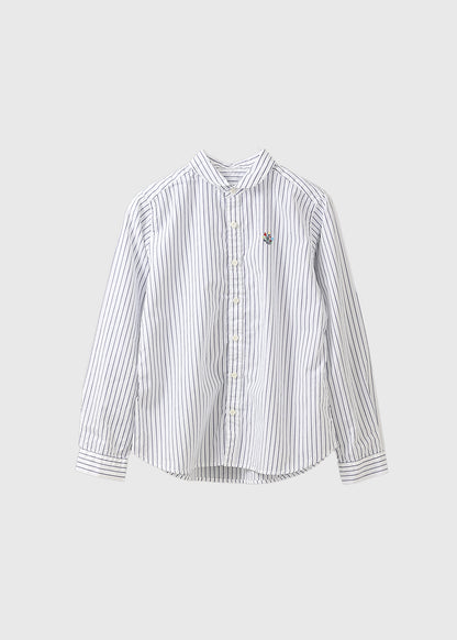 白×ネイビーストライプ