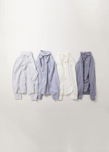 ブロードフラワー刺繍シャツ