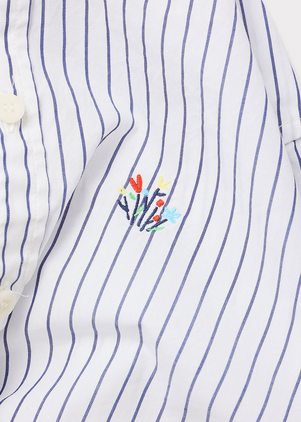 白×ネイビーストライプ