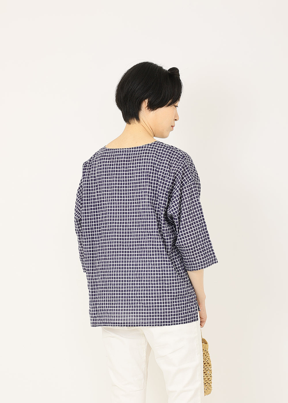 ネイビーチェック　model：168cm