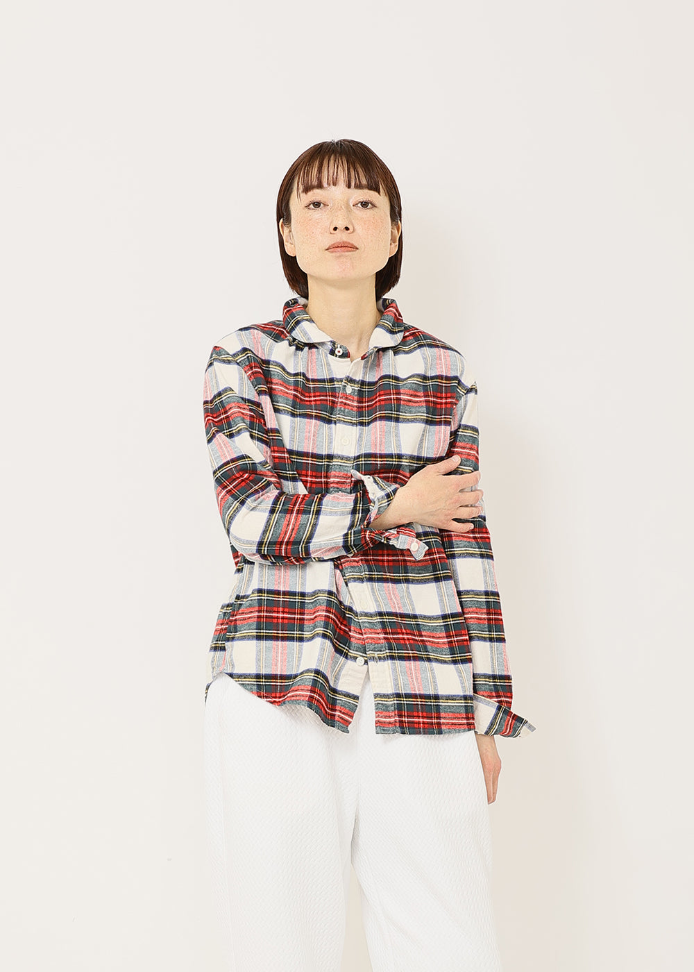 オフ白×レッド　model：164cm